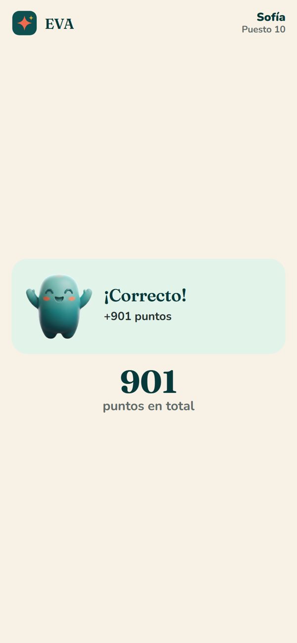 El alumno ve su puntaje